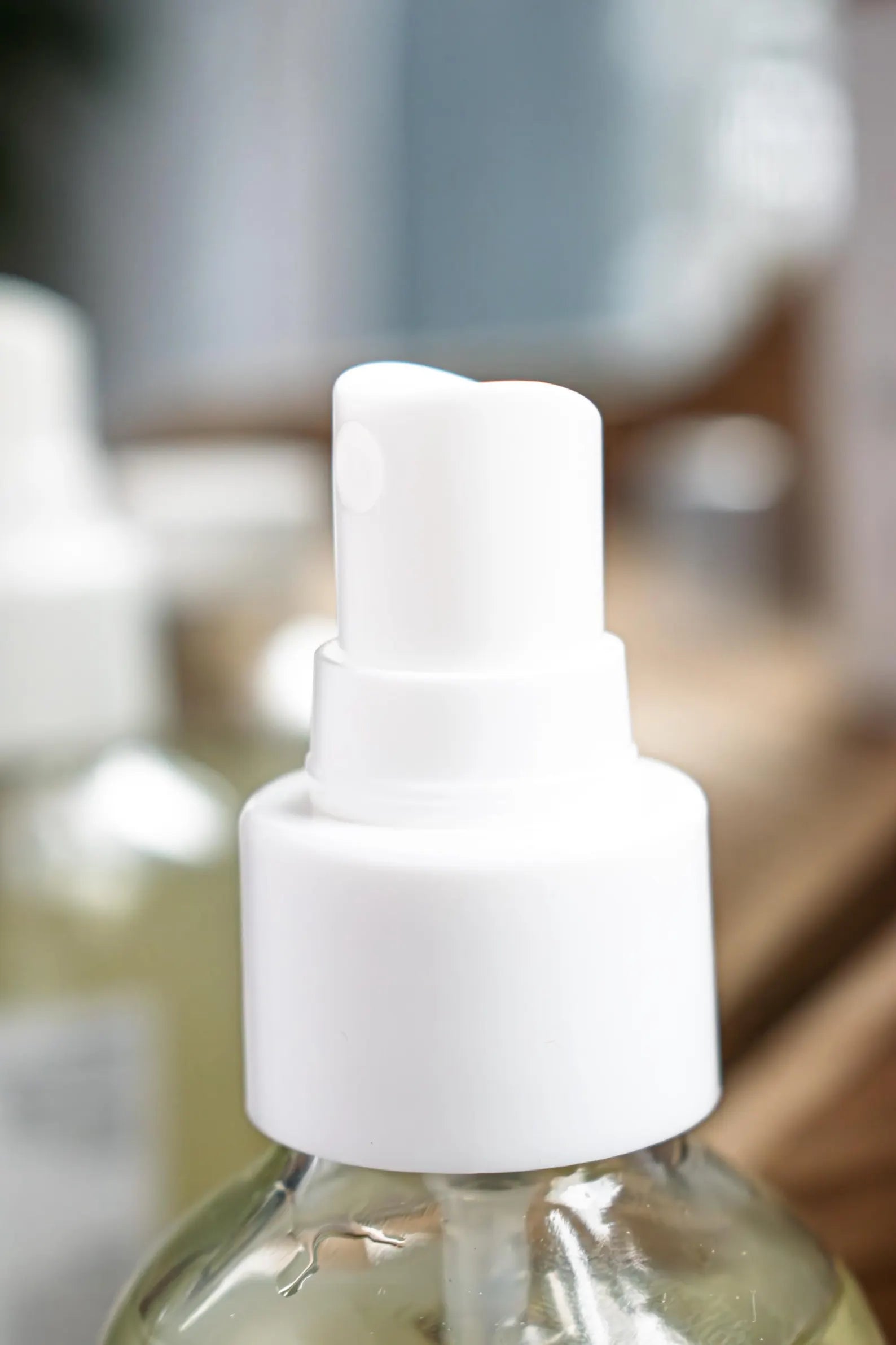Leafia Skincare chamomile facial toner close-up highlighting white spray nozzle