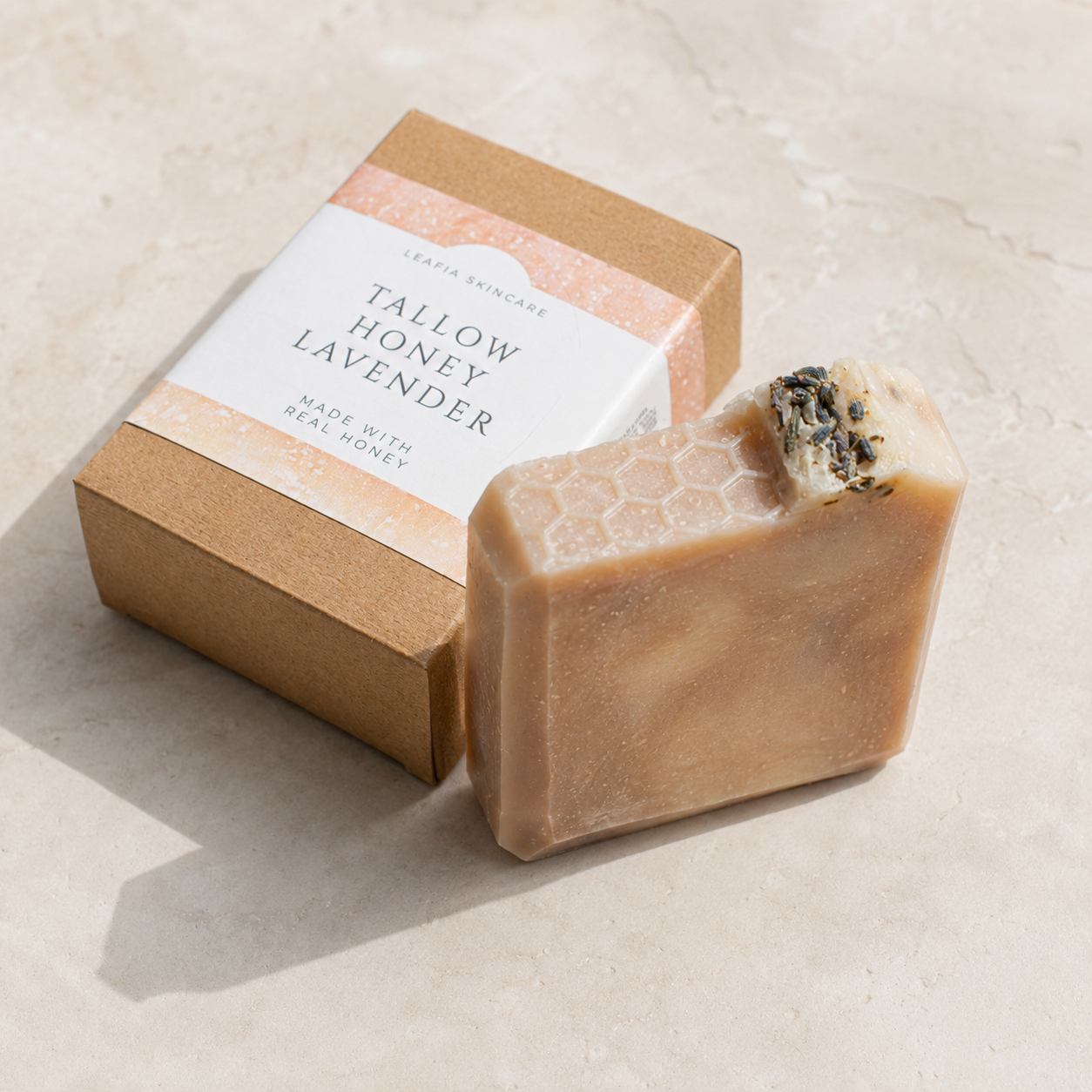 Grass Fed Tallow, Raw Honey & Lavender Soap
