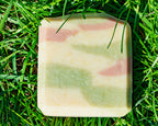 Bar of soap on grass