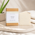 LEAFIA Skincare Fresh Aloe product packaging on a neutral background